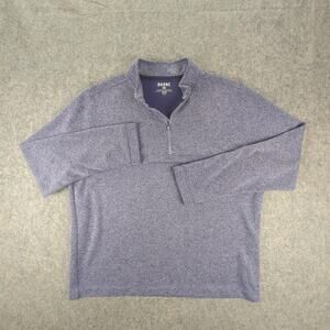 Rhone Sweater Mens XL Heather Purple Quarter Zip Pullover Athletic Performance